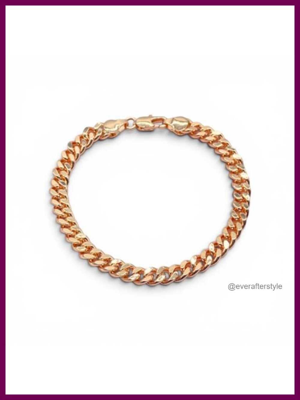 18K Gold Filled Cuban Link Anklet 6mm Wide Chunky Unisex 10"